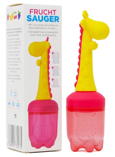 Fruchtsauger baby giraffe gelb - fruchtsauger,
