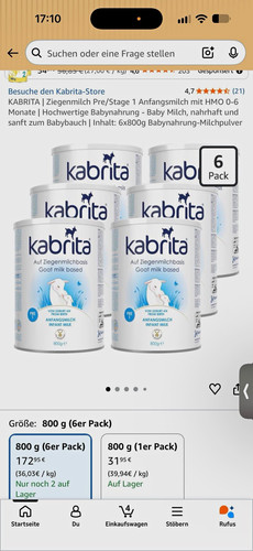 Kabrita ziegenmilch pre - kabrita,